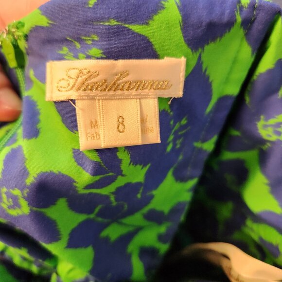 Shoshanna Majorelle Dress - Blue and Green - Size 8 - Picture 4 of 4